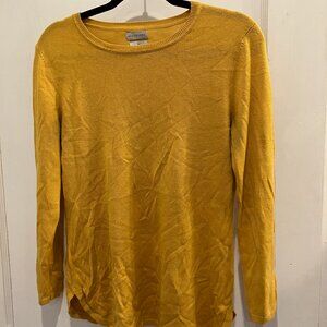 Van Heusen Women's sweater marigold yellow size medium